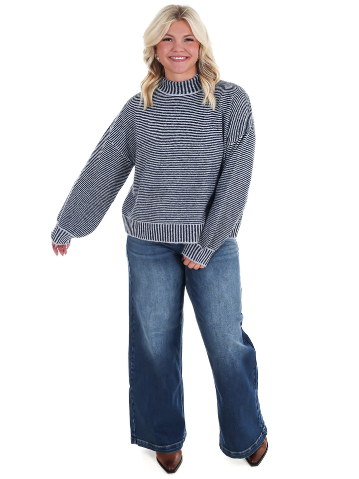 Winter Weekend Mock Neck Sweater