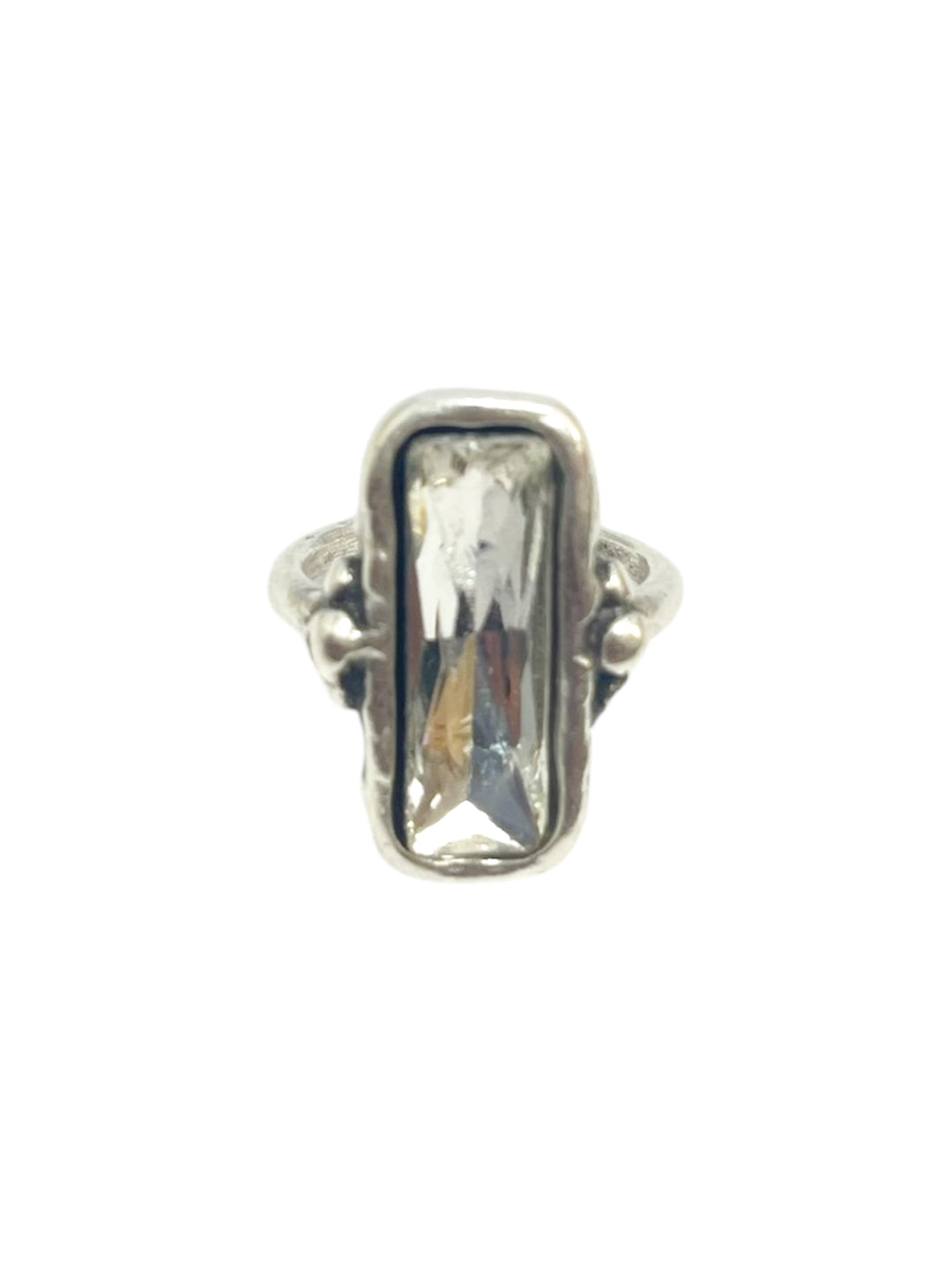 Rectangle Gem Adjustable Ring