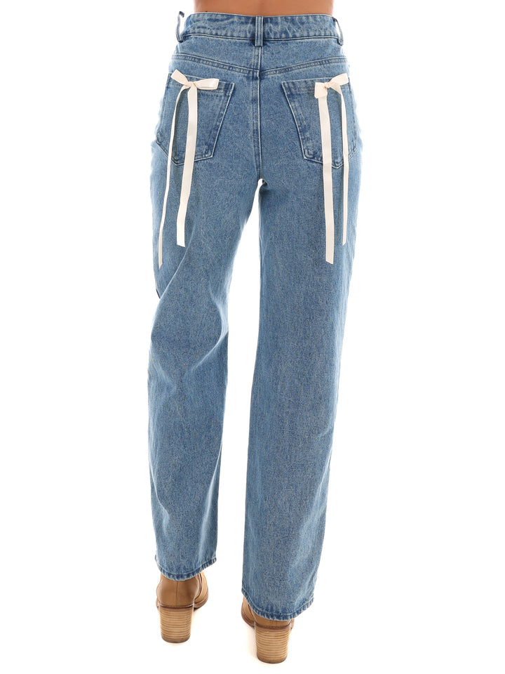 Tied and True Straight Leg Jeans