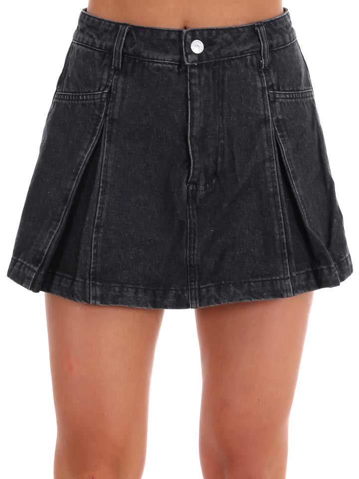 Piece it Together Denim Skort