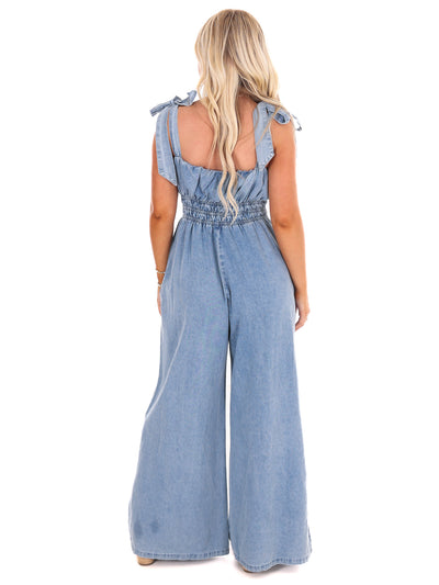 Girl Boss Denim Jumpsuit