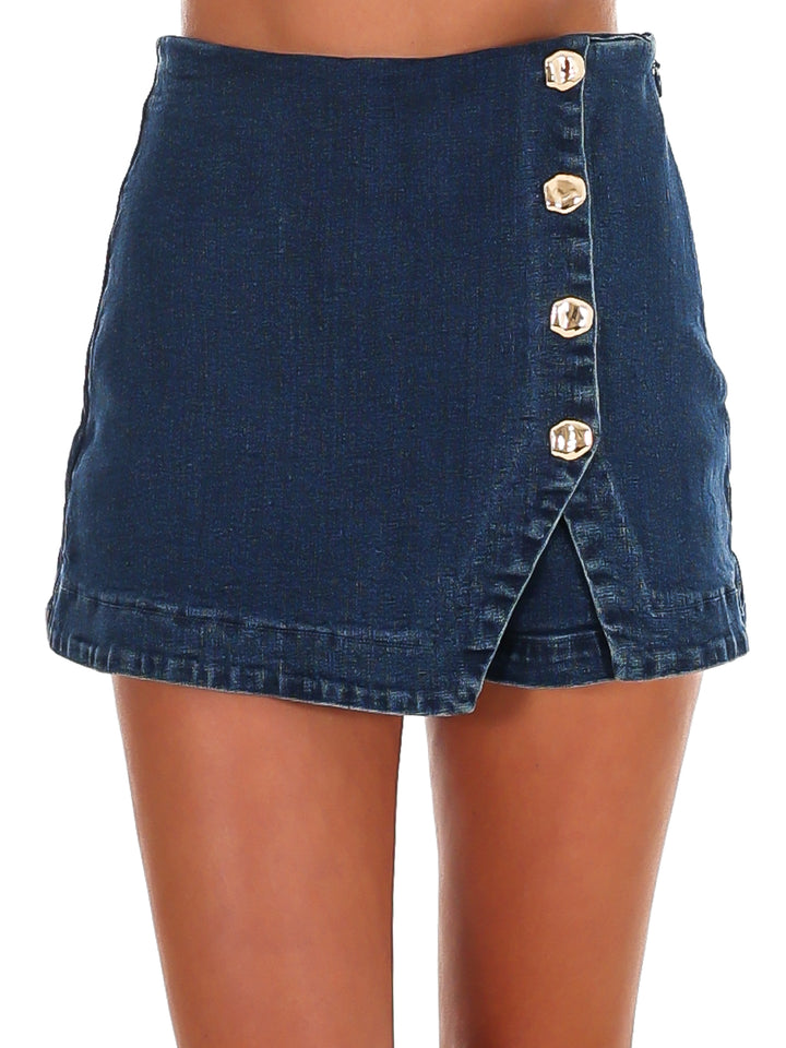 City Limits Denim Skort