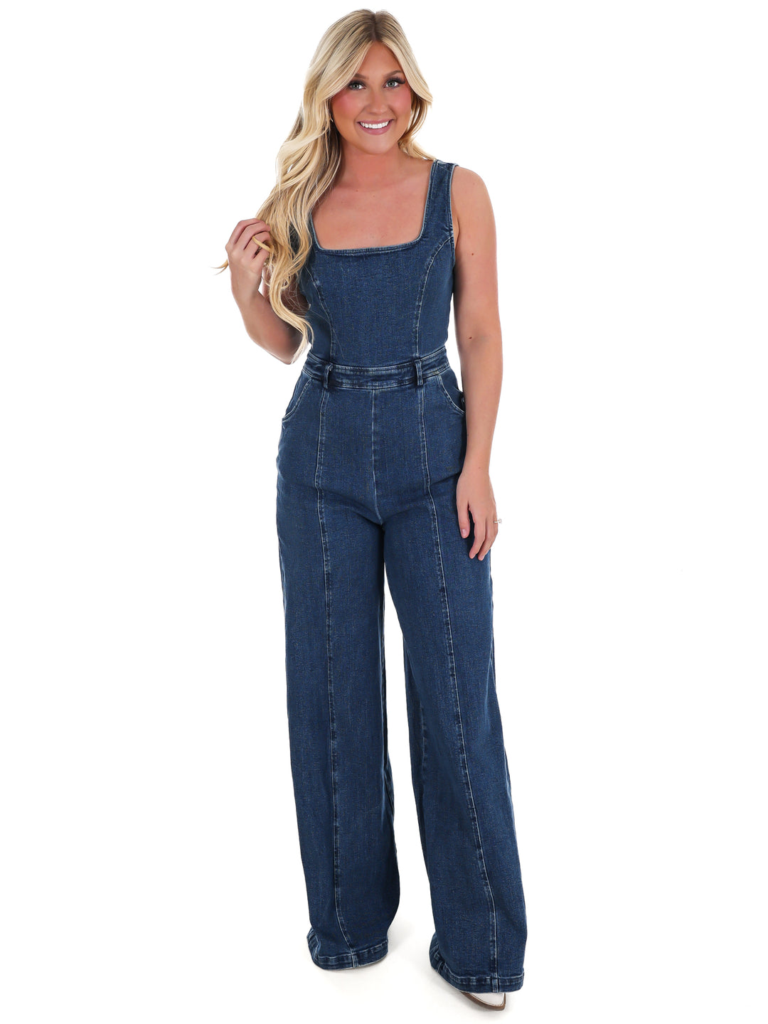 You Matter Denim Jumpsuit