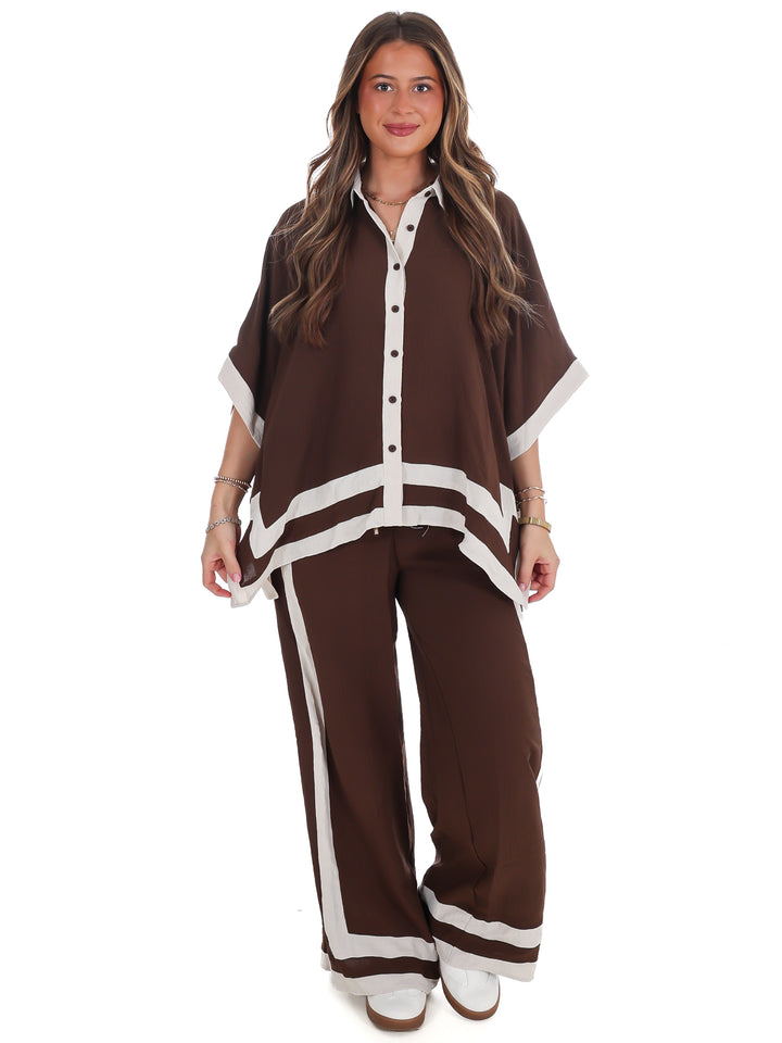 Layer Season Contrast Two Piece Set