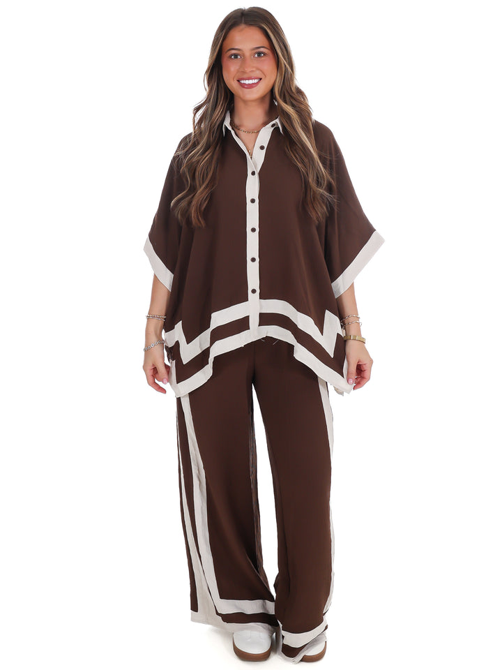 Layer Season Contrast Two Piece Set