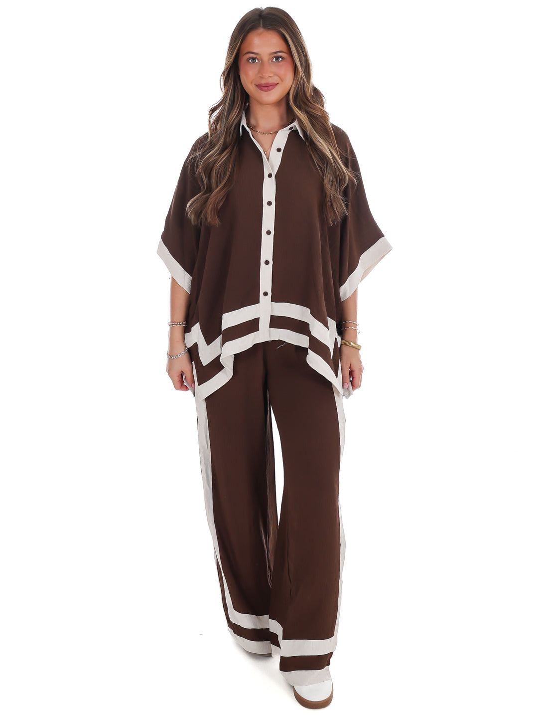 Layer Season Contrast Two Piece Set