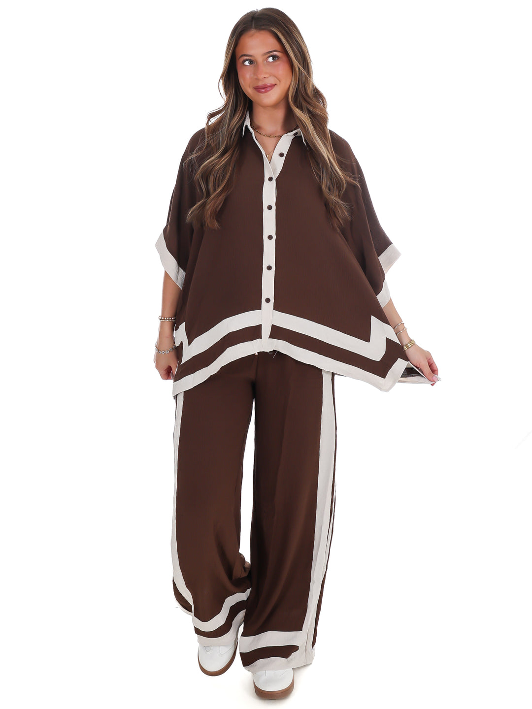 Layer Season Contrast Two Piece Set