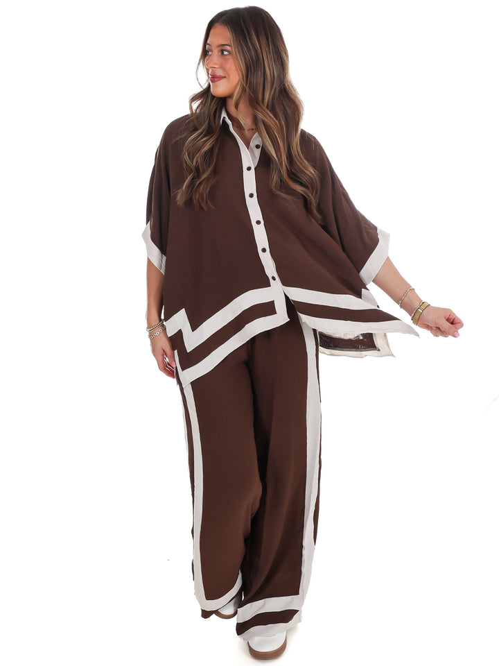 Layer Season Contrast Two Piece Set