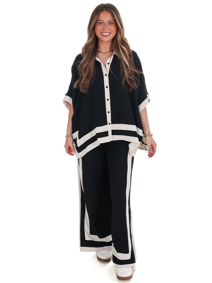 Layer Season Contrast Two Piece Set