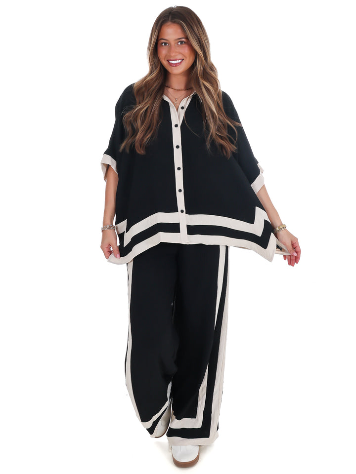 Layer Season Contrast Two Piece Set