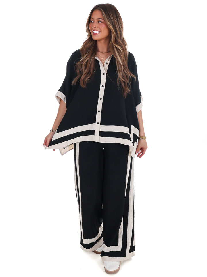 Layer Season Contrast Two Piece Set