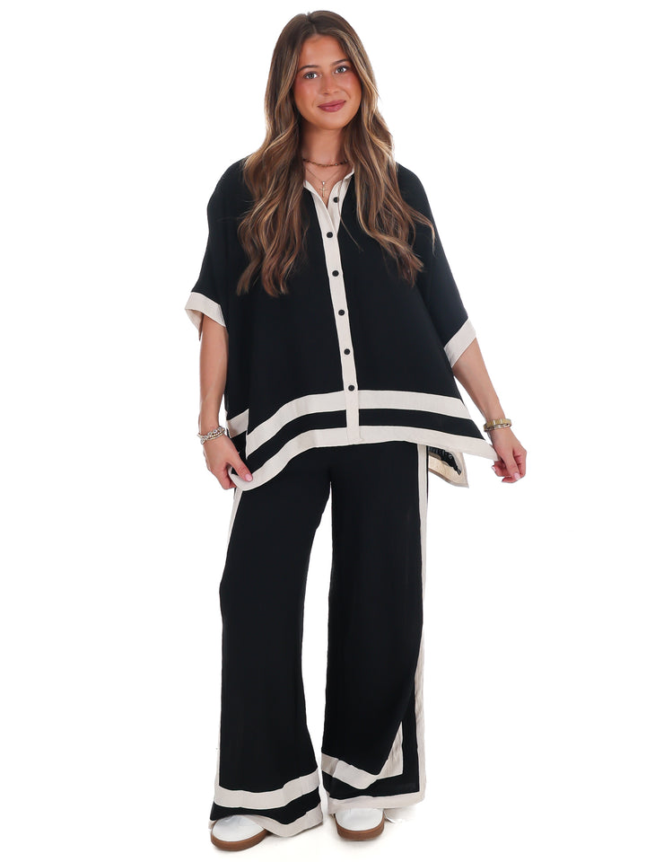 Layer Season Contrast Two Piece Set