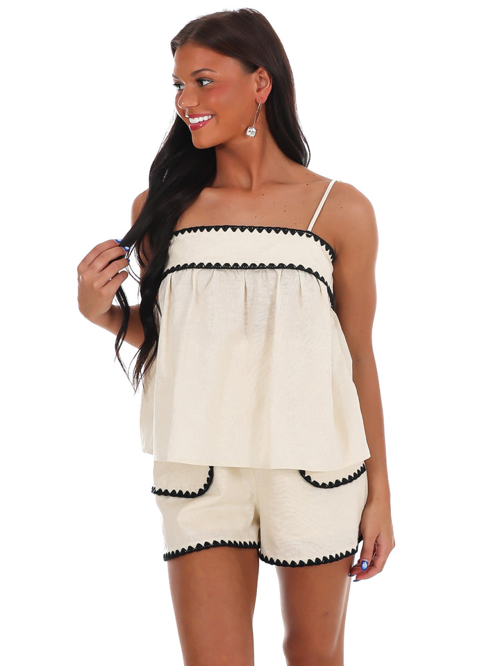 Summer Contrast Two Piece Set
