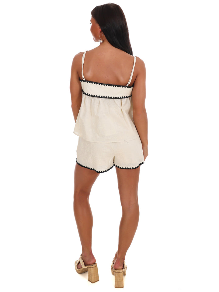 Summer Contrast Two Piece Set