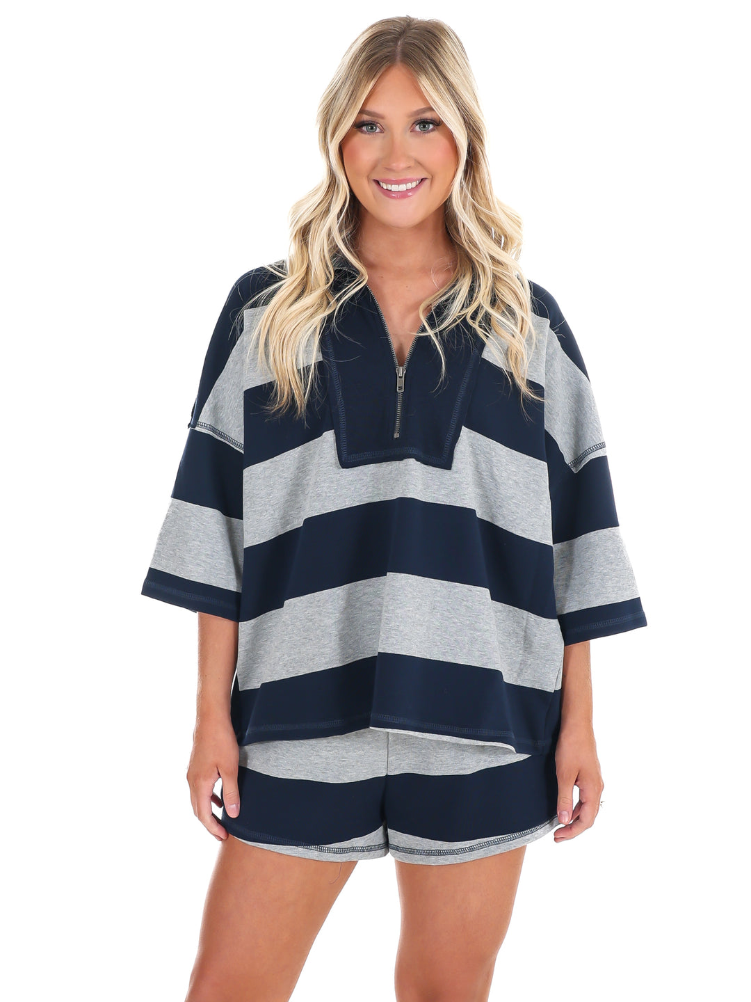 Cozy Lines Stripe Two Piece Set