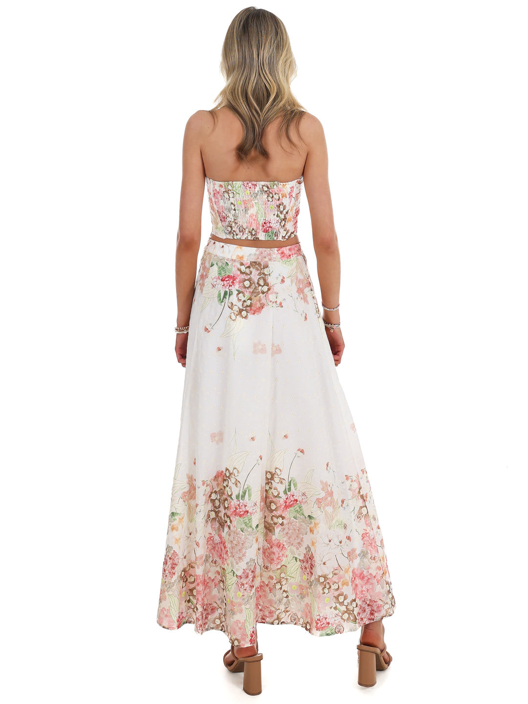 Springtime Floral Maxi Skirt Set