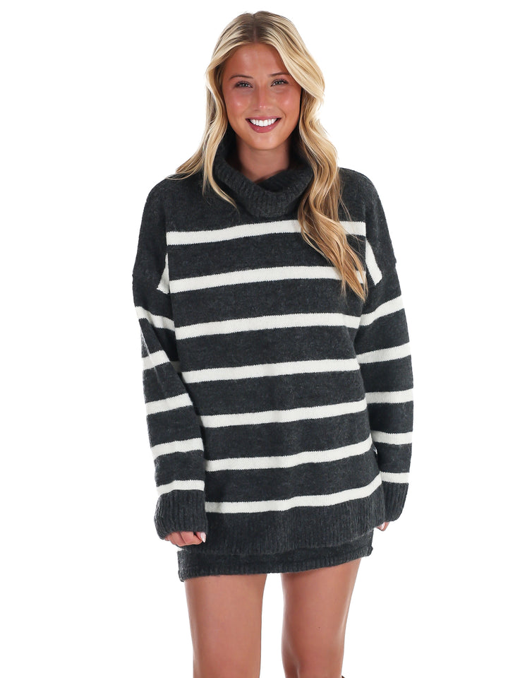 What You Want Stripe Sweater Two Piece Set