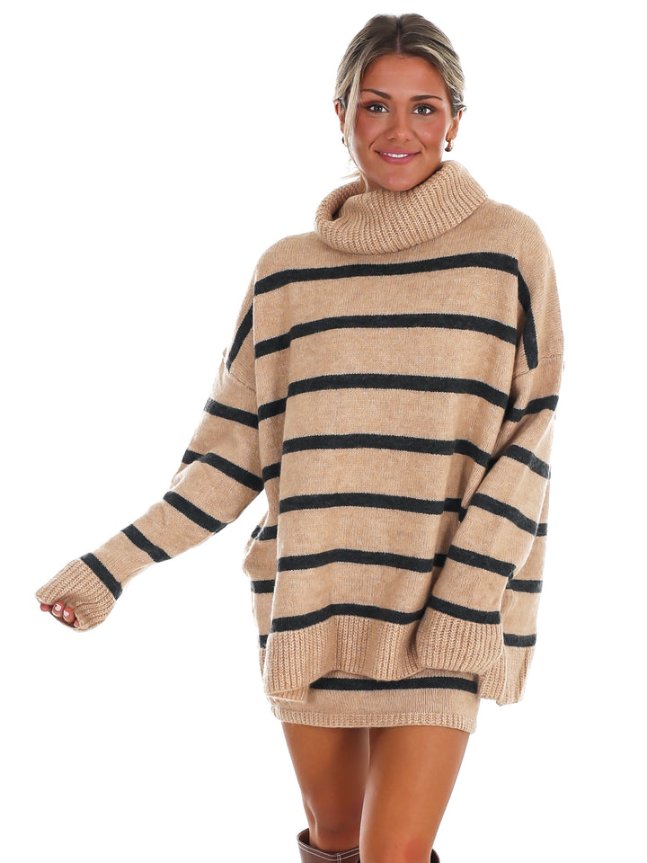 What You Want Stripe Sweater Two Piece Set