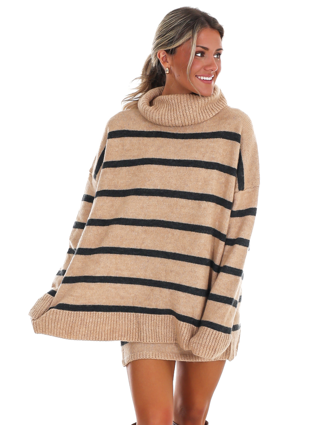 What You Want Stripe Sweater Two Piece Set