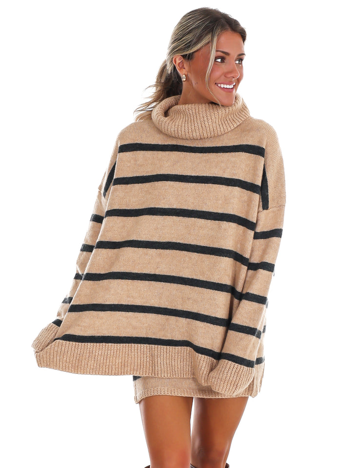 What You Want Stripe Sweater Two Piece Set