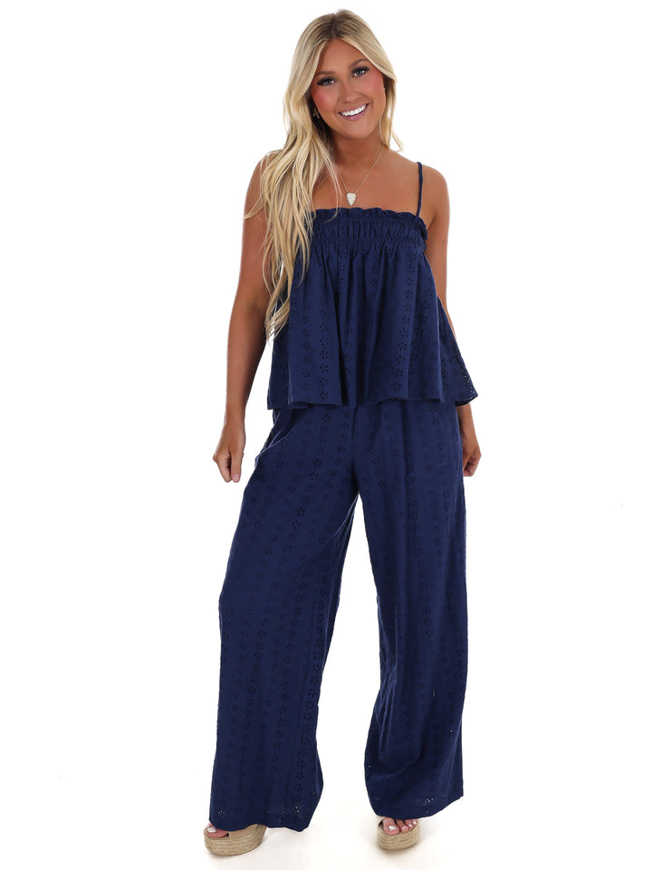 Sweet Escape Eyelet Two Piece Set