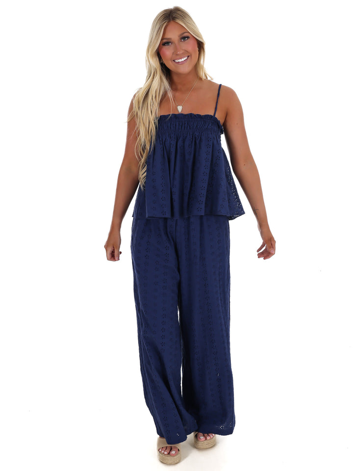 Sweet Escape Eyelet Two Piece Set