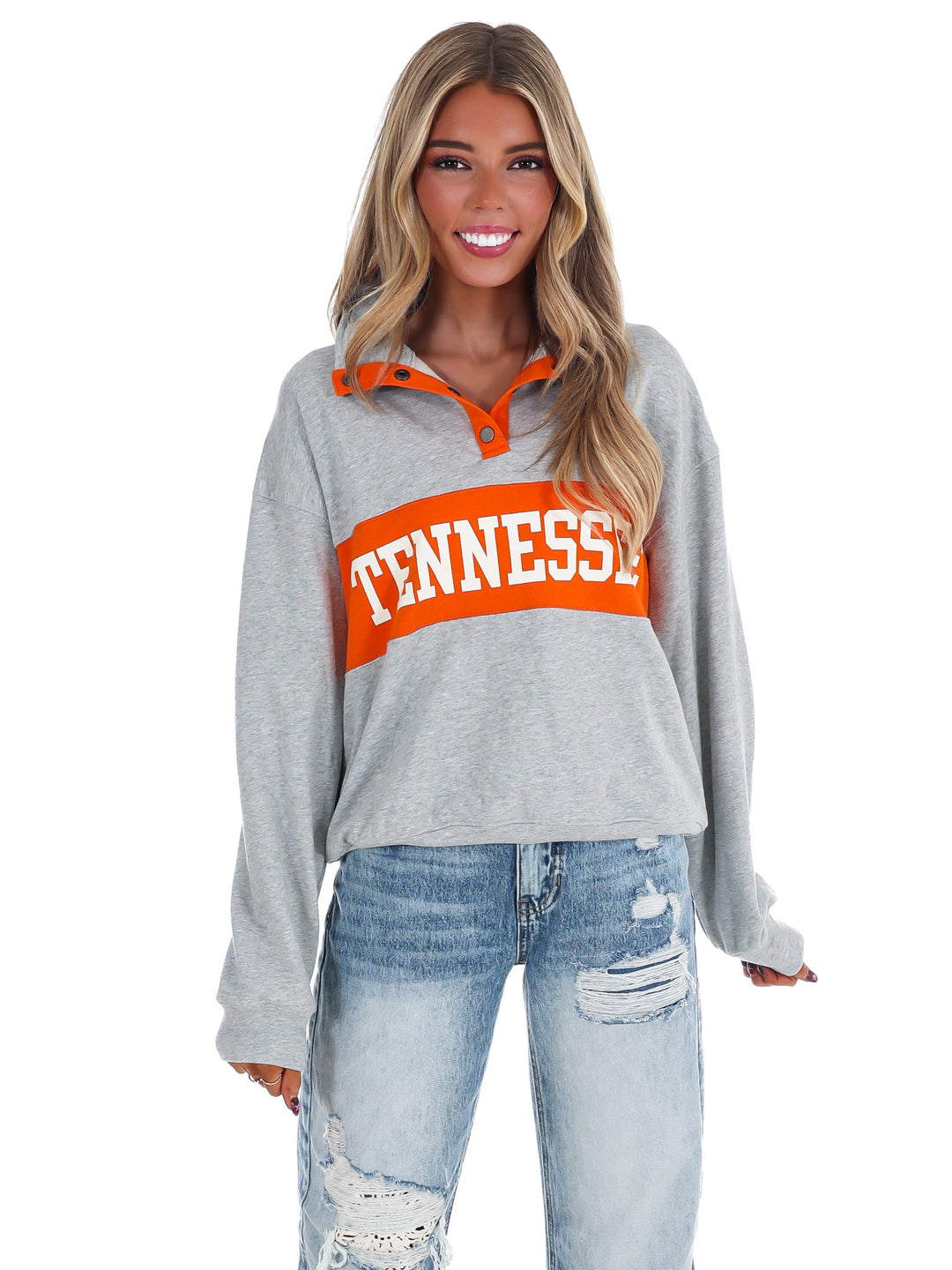 Tennessee Snap Colorblock Pullover