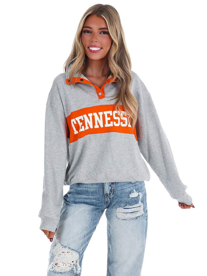 Tennessee Snap Colorblock Pullover