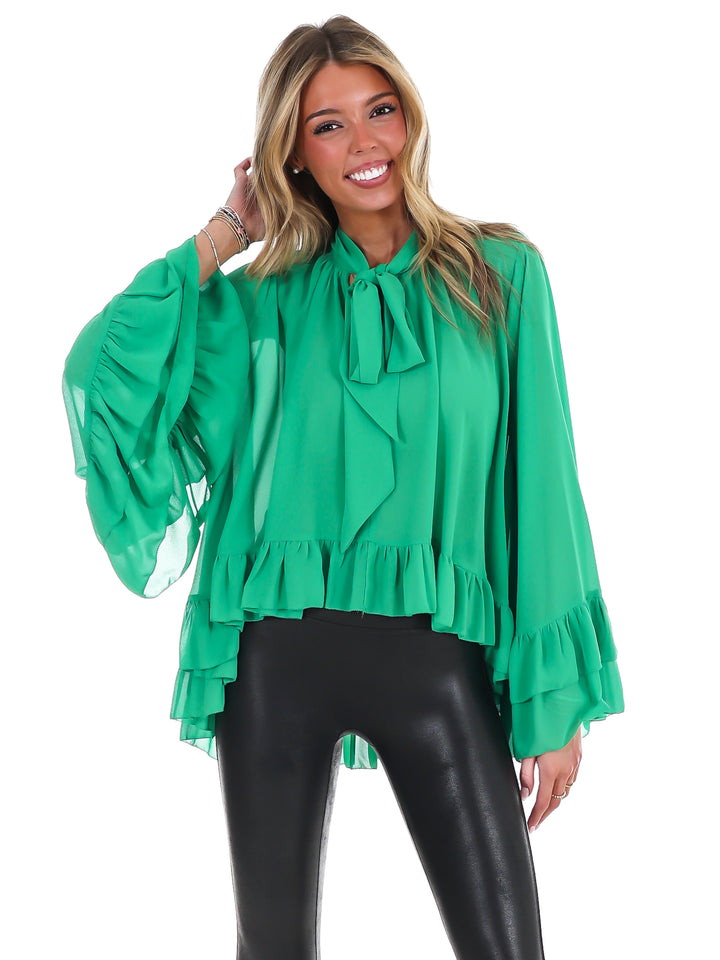 Coming Around Chiffon Top