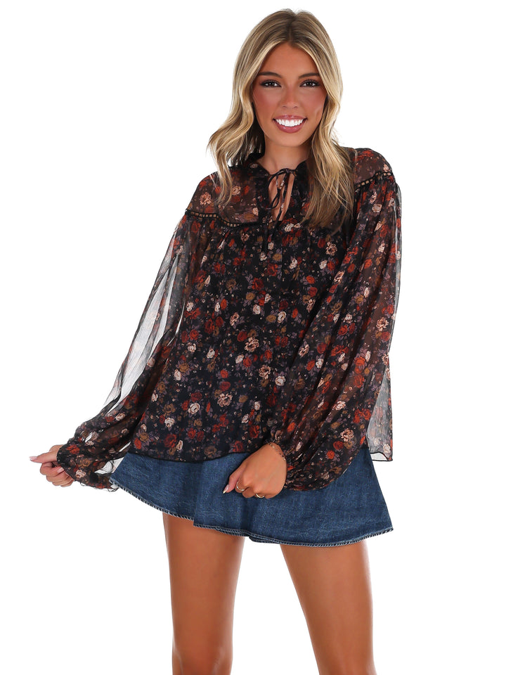 Maple Grove Floral Top