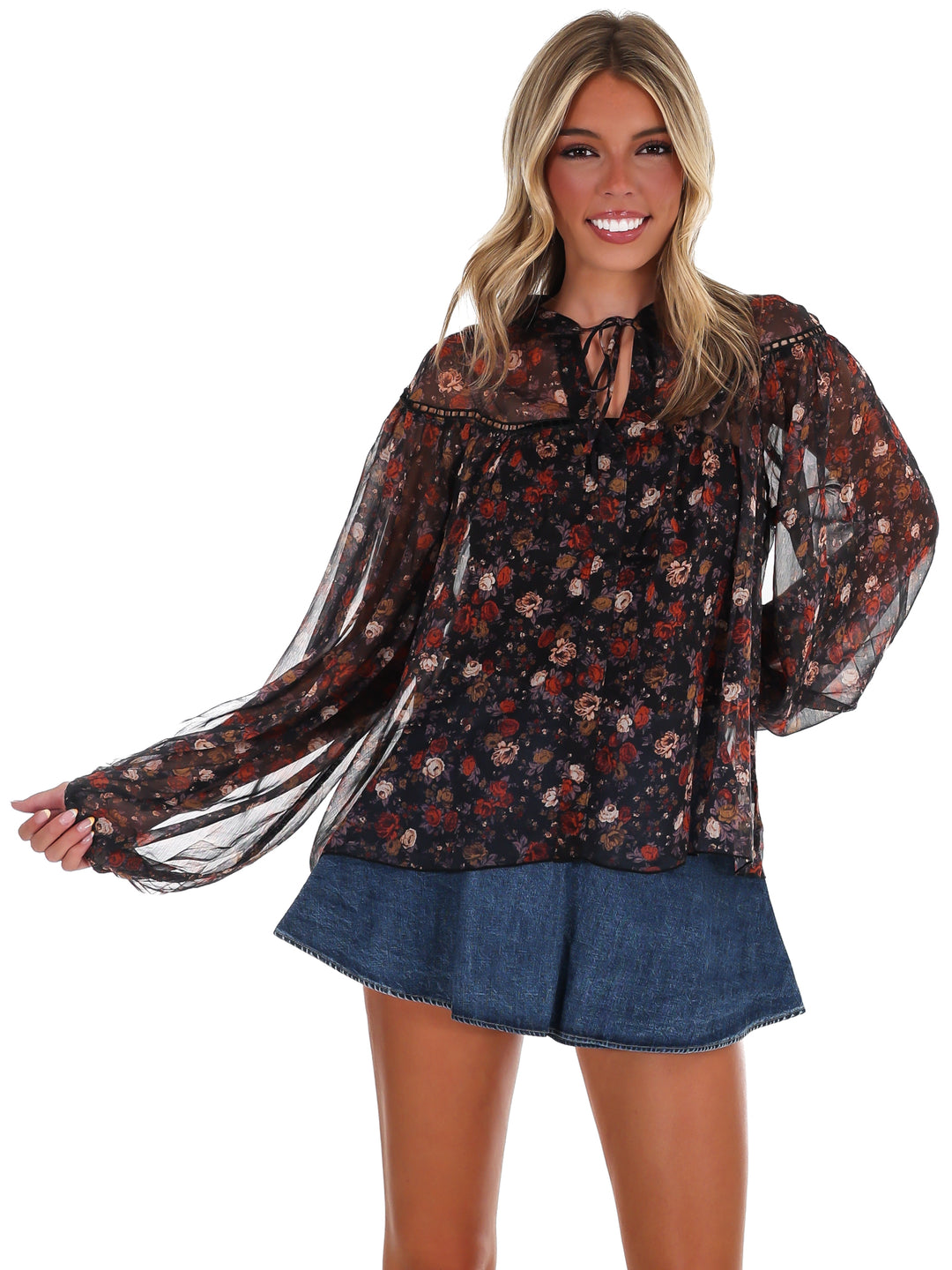 Maple Grove Floral Top