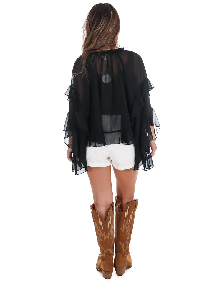 Southern Comfort Ruffled Top