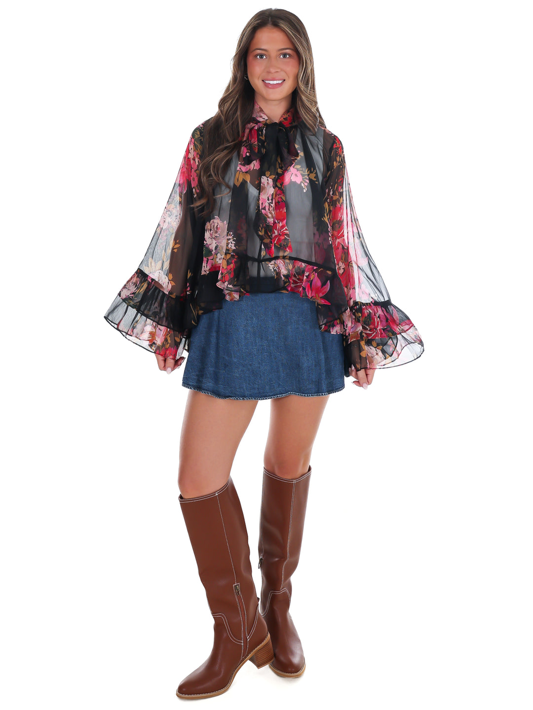Floral Keepsake Tie Top
