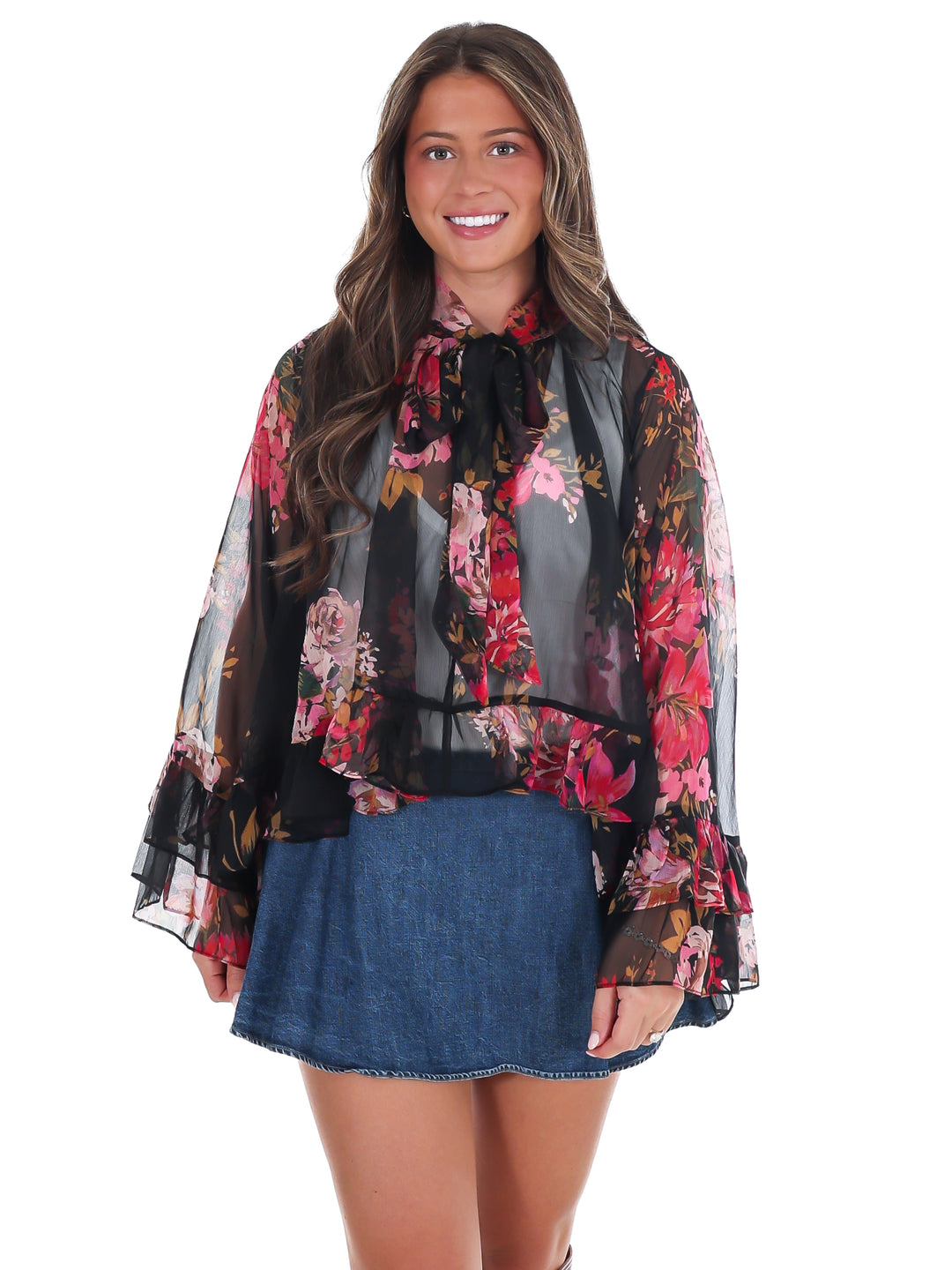 Floral Keepsake Tie Top