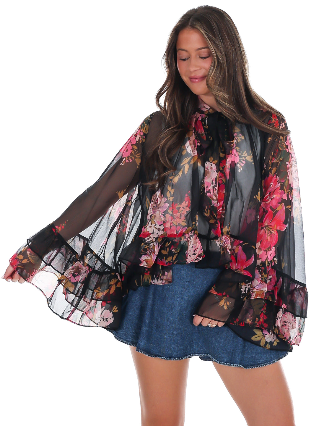 Floral Keepsake Tie Top