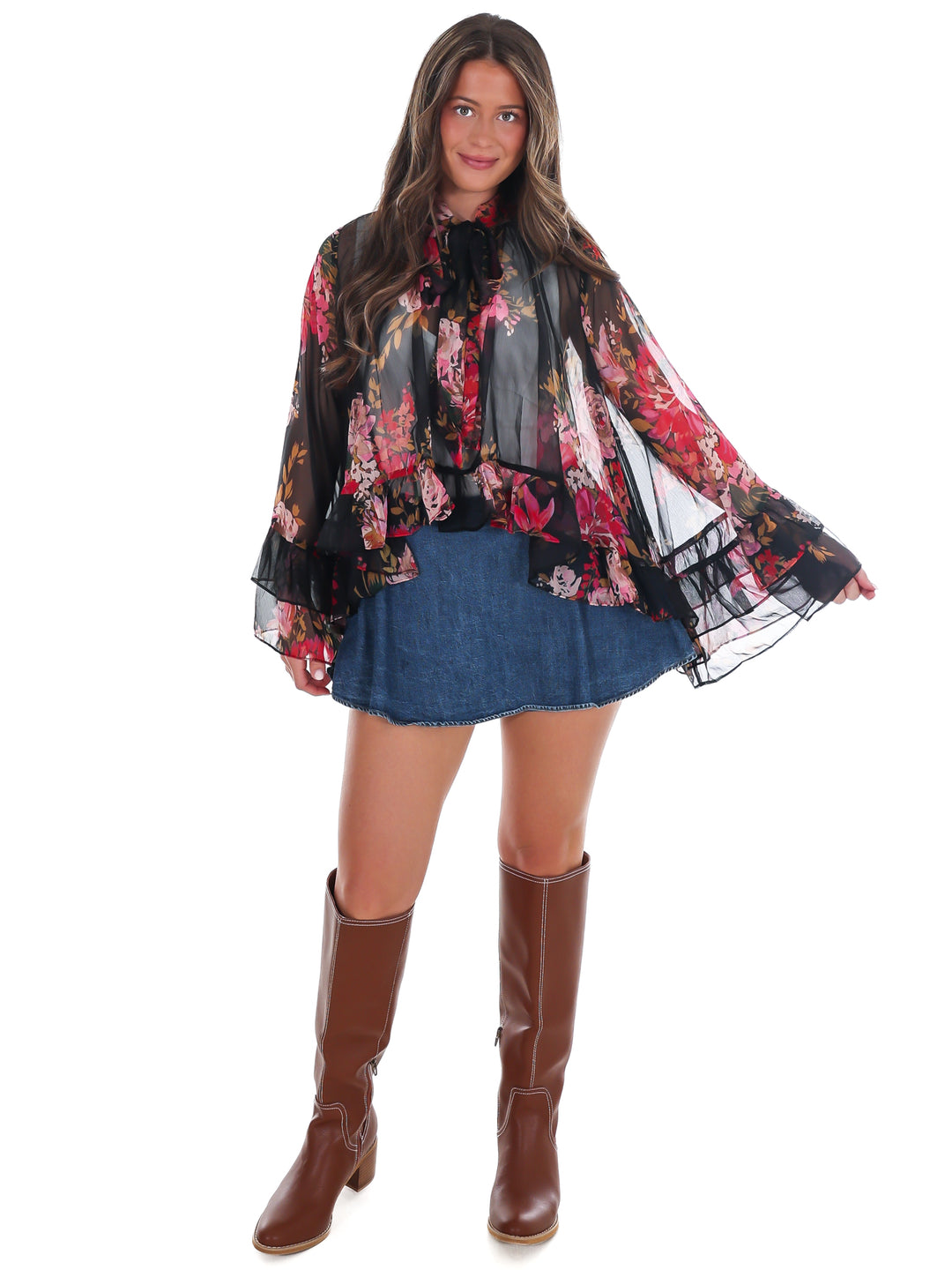 Floral Keepsake Tie Top