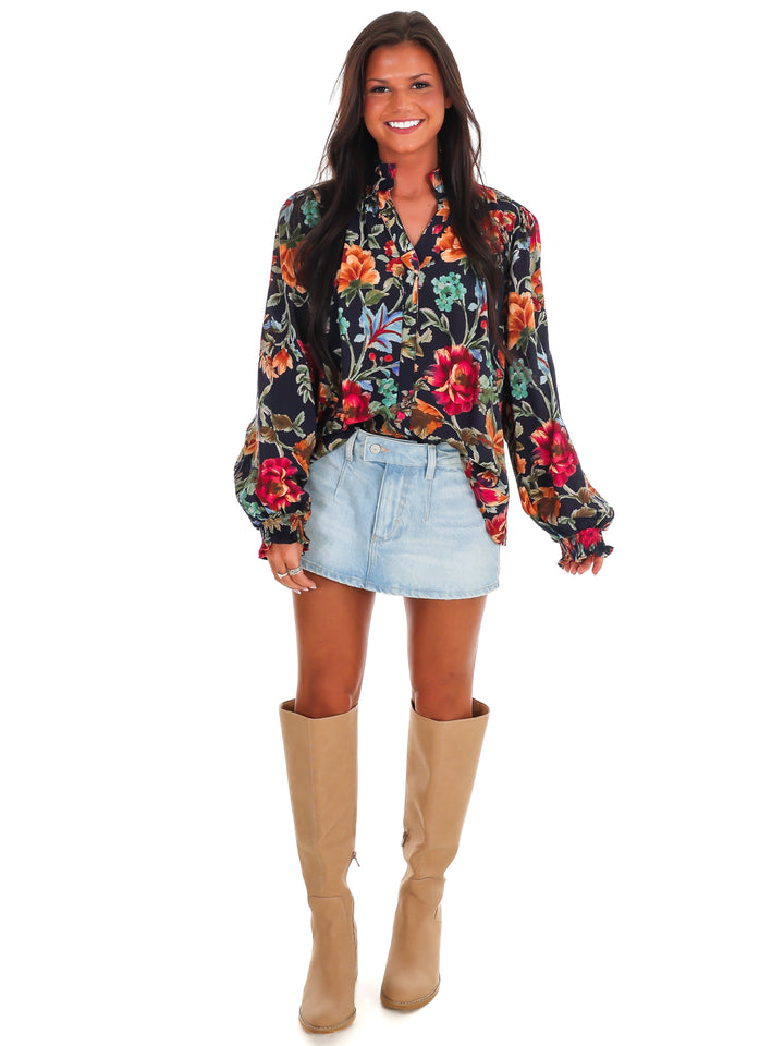 Backroad Beauty Floral Top