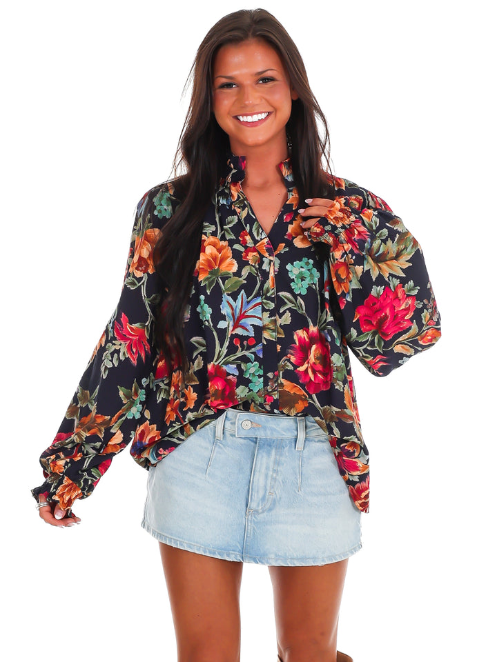 Backroad Beauty Floral Top