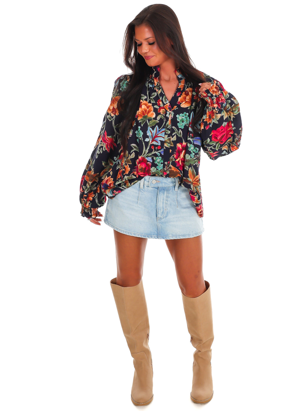 Backroad Beauty Floral Top