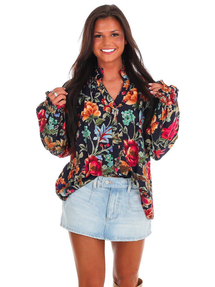 Backroad Beauty Floral Top