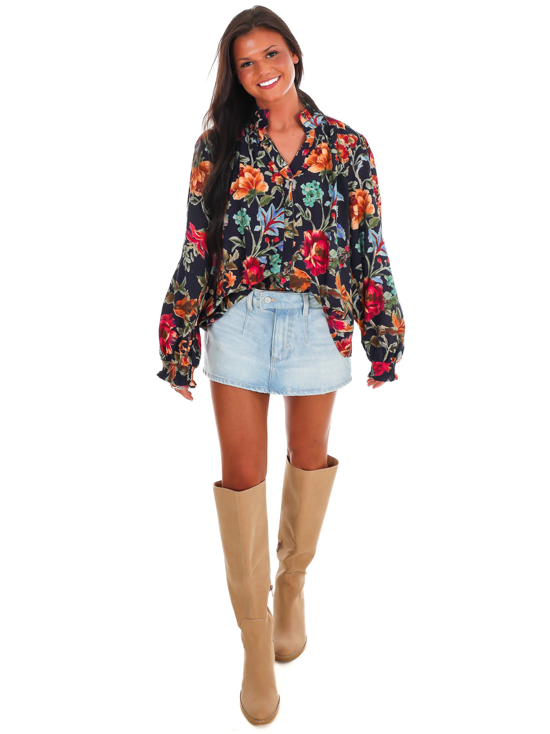 Backroad Beauty Floral Top