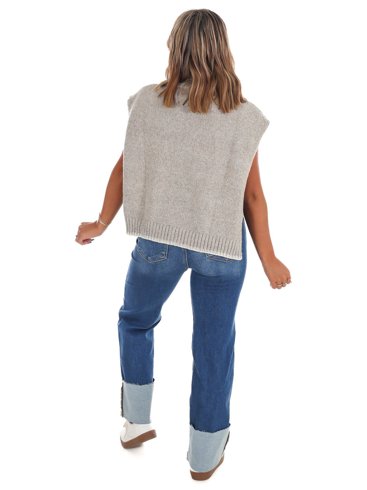 Cabin Comfort Cable Knit Poncho Sweater