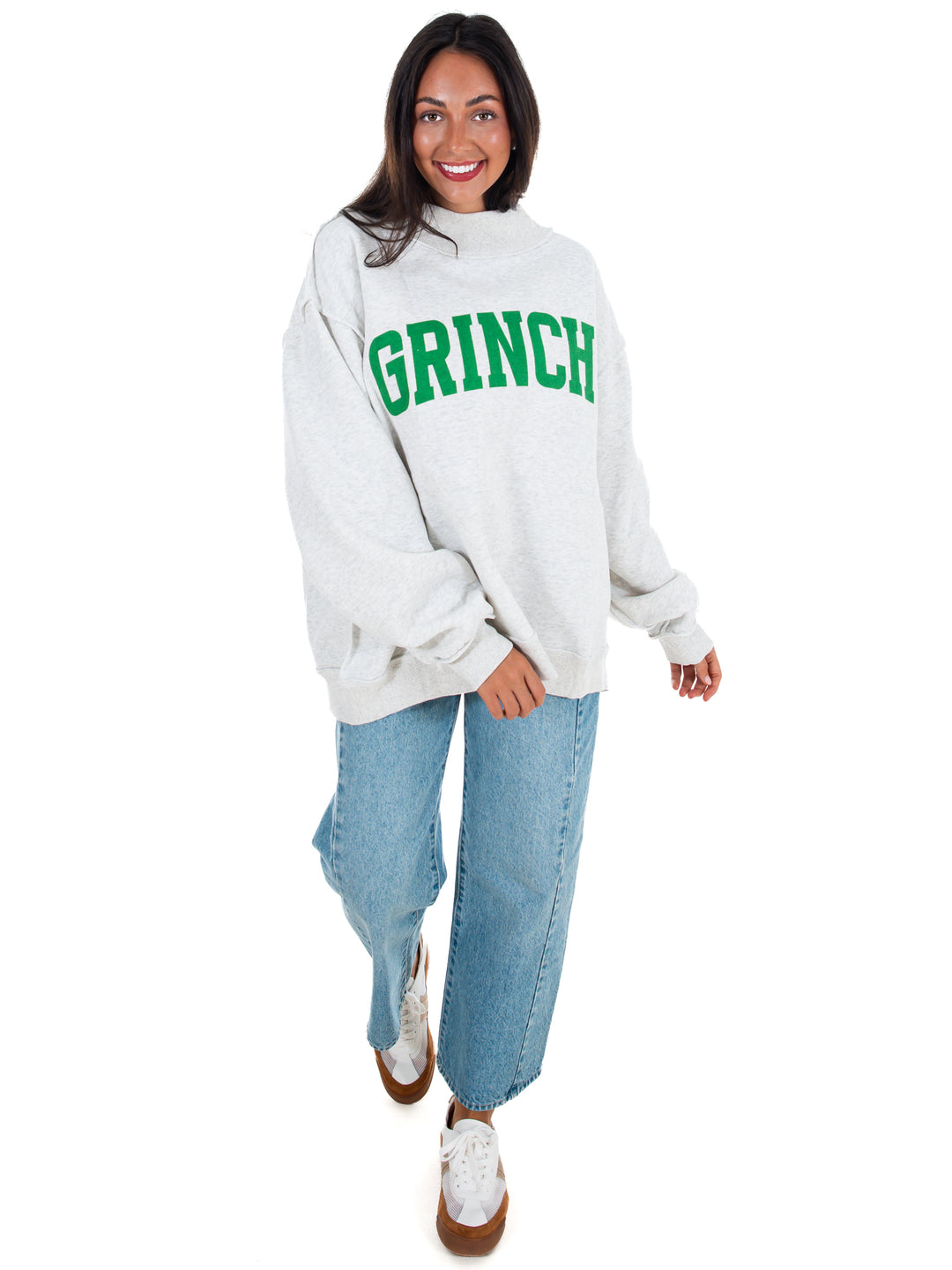 Grinchy &amp; Merry Reversible Mock Neck Pullover