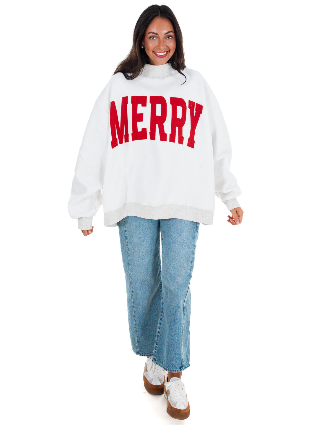 Grinchy &amp; Merry Reversible Mock Neck Pullover