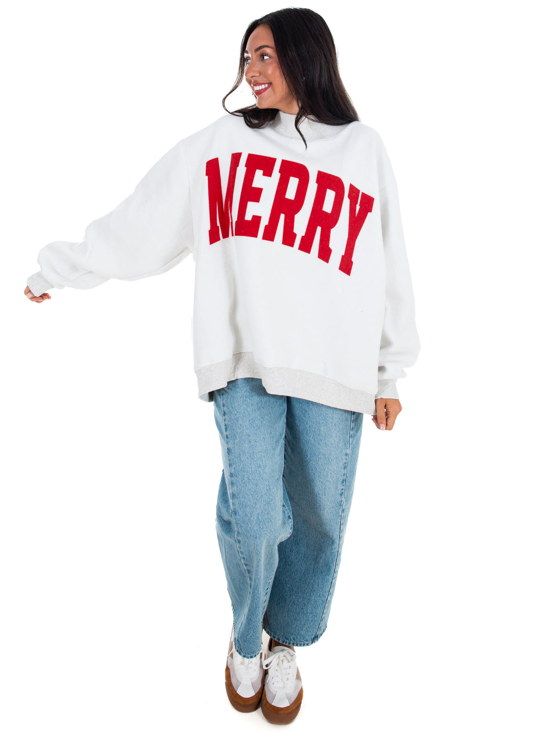 Grinchy &amp; Merry Reversible Mock Neck Pullover