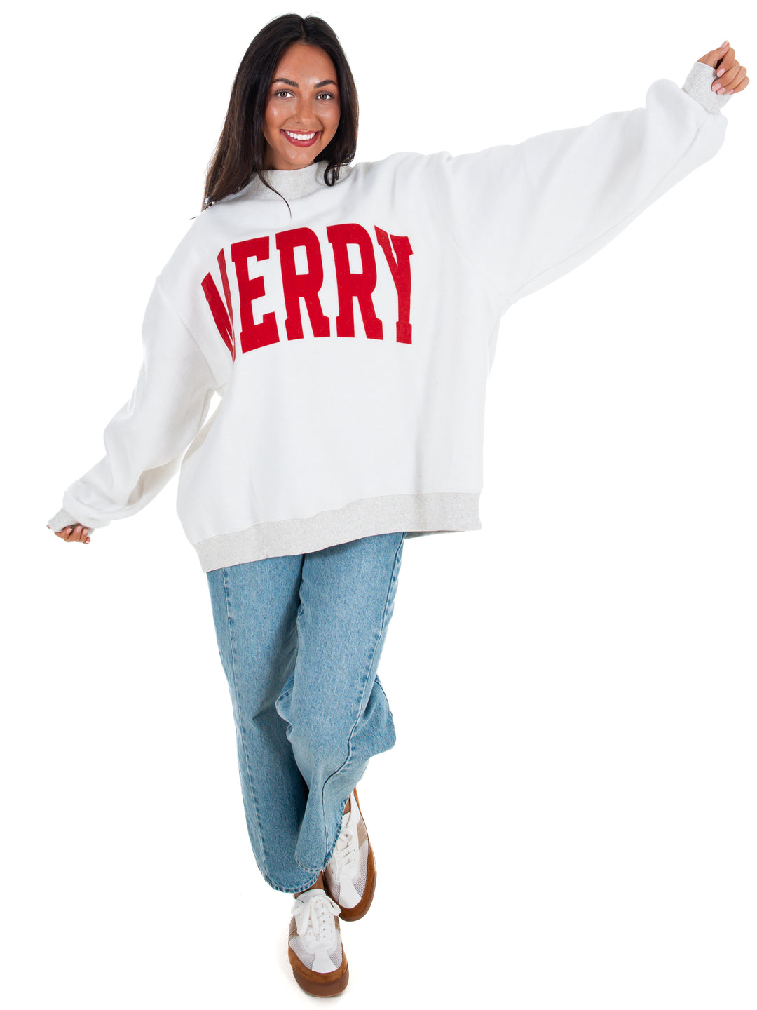 Grinchy &amp; Merry Reversible Mock Neck Pullover