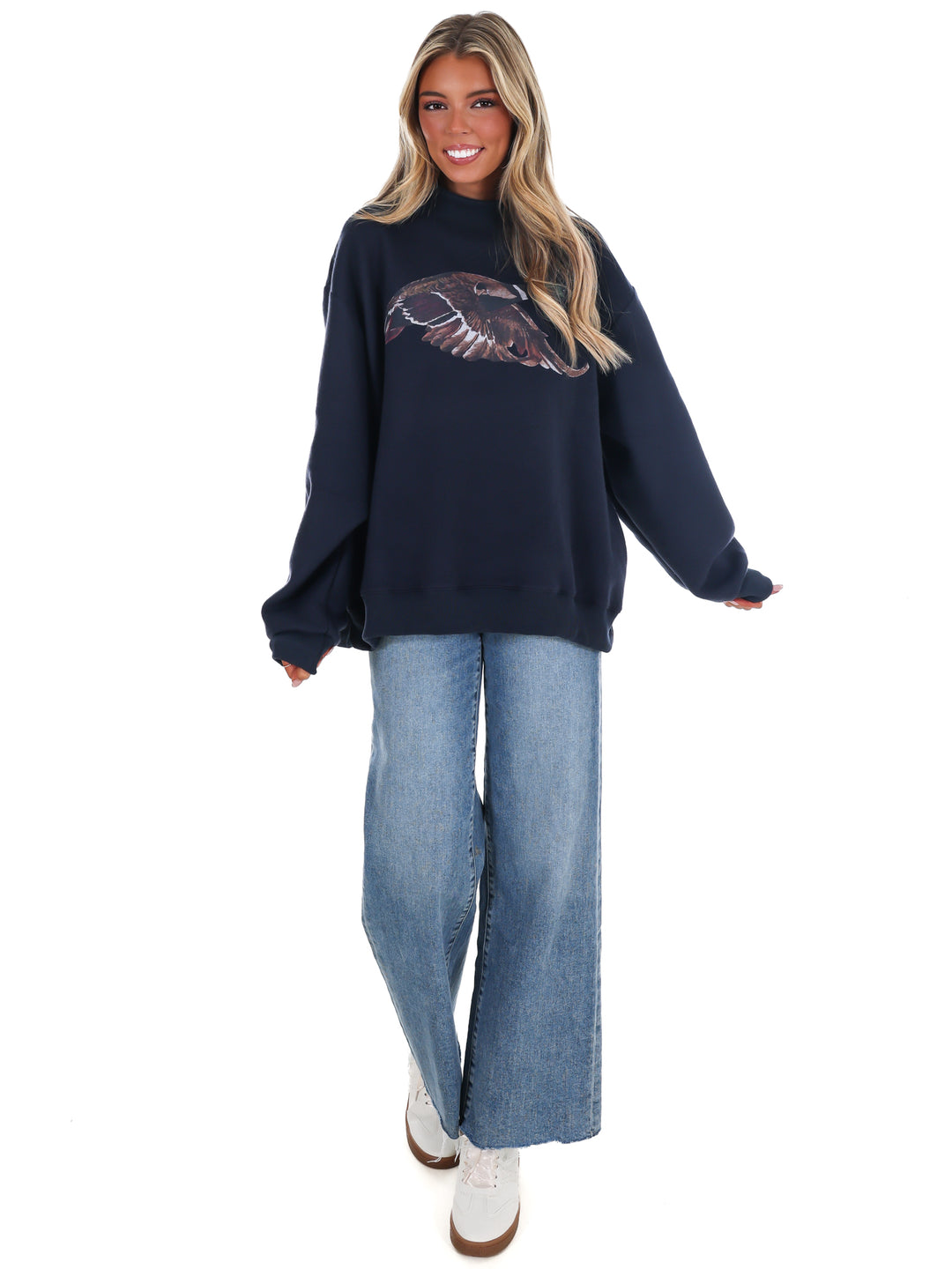 Lucky &amp; Mallard Reversible Mock Neck Sweatshirt