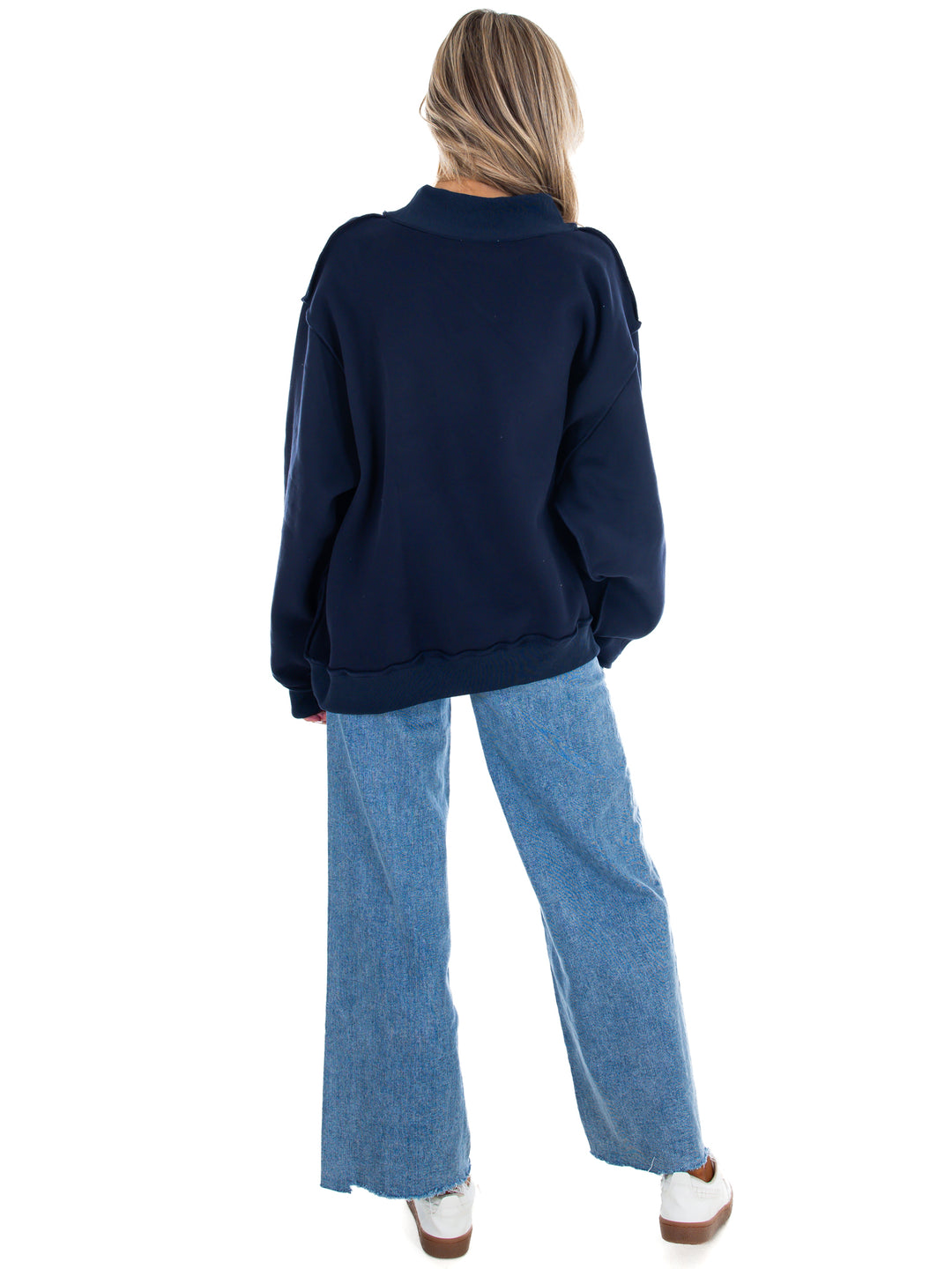 Lucky &amp; Mallard Reversible Mock Neck Sweatshirt
