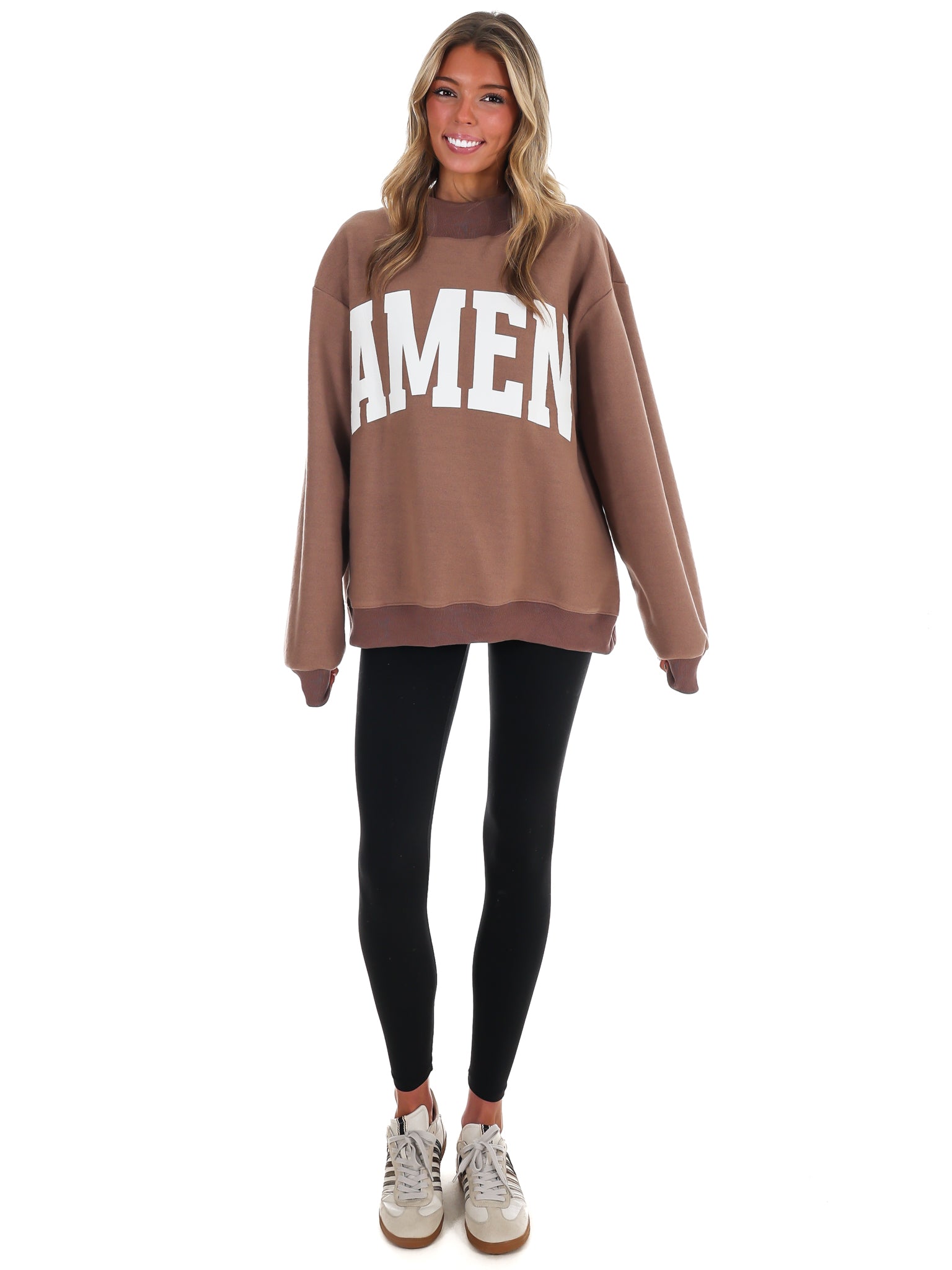 WWJD & Amen Reversible Mock Neck Sweatshirt – Josie's Boutique