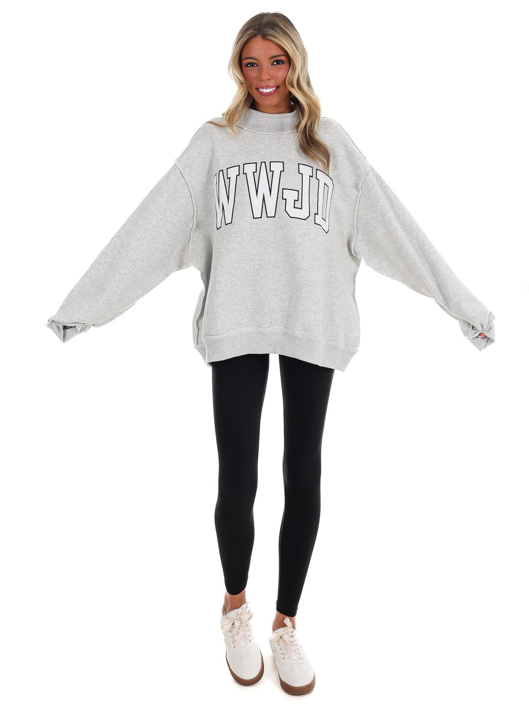 WWJD Mock Neck Sweatshirt